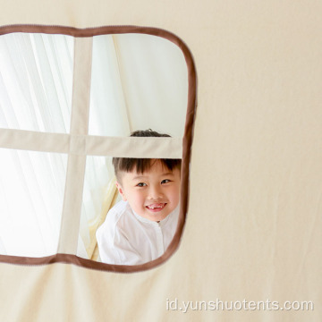 Tenda Katun Kanvas Indoor Play Bed Untuk Anak-Anak